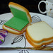 8072 Sandwich Shaped Notepad / Sticky Notes / Memo Pads, Unique Mini Notes (Multicolor) DeoDap