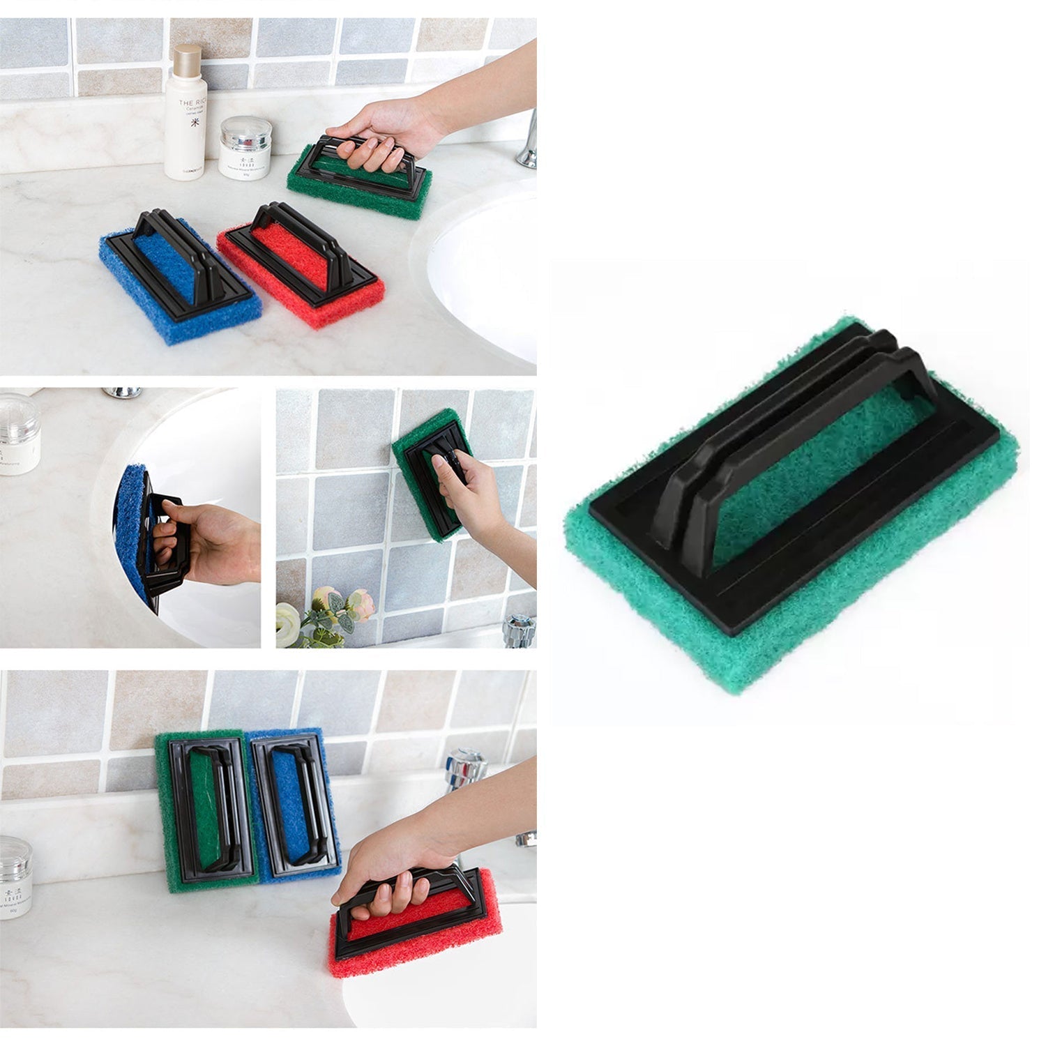 Handle brush for scrubbing kitchen items.