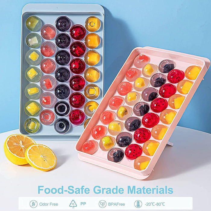 2486A Plastic Round BPA Free Reusable Ice Cube Ice Ball Mold/Lollipop Candy Maker DeoDap