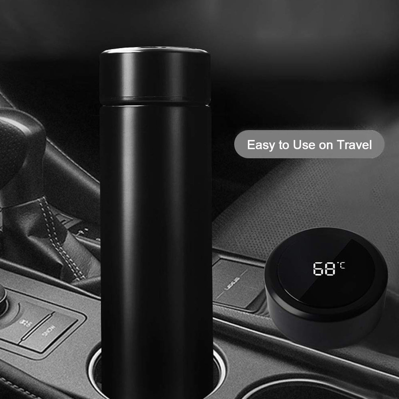 Double Stainless Steel Wall Smart Flask Water Bottle ( B Grade ) — DeoDap