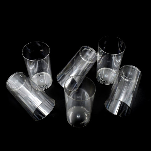 2027A 6 Pcs Large Plastic Glass 300Ml used in all kinds of kitchen and official purposes for drinking water and beverages etc. DeoDap