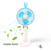 7606 Mini Portable Hand Fan USB Rechargeable Fan With Led Light Fan for Indoor and Outdoor Use by Women and Men Table Standing Stand Included DeoDap