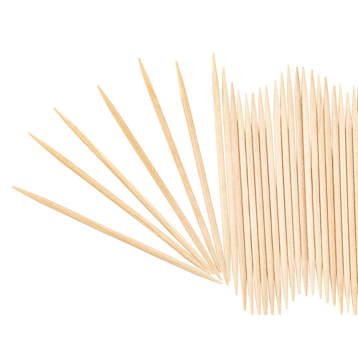 0847 Simple Wooden Toothpicks with Dispenser Box DeoDap