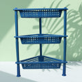 3-Tier Plastic Storage Rack – Multi-purpose Shelf | VoltDesk