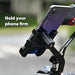 6706 Mobile Phone Holder With Easy Adjustable Rear View Mirror Mount Solid Metal Cradle Stand Suitable for Bike & Mobile Phones DeoDap