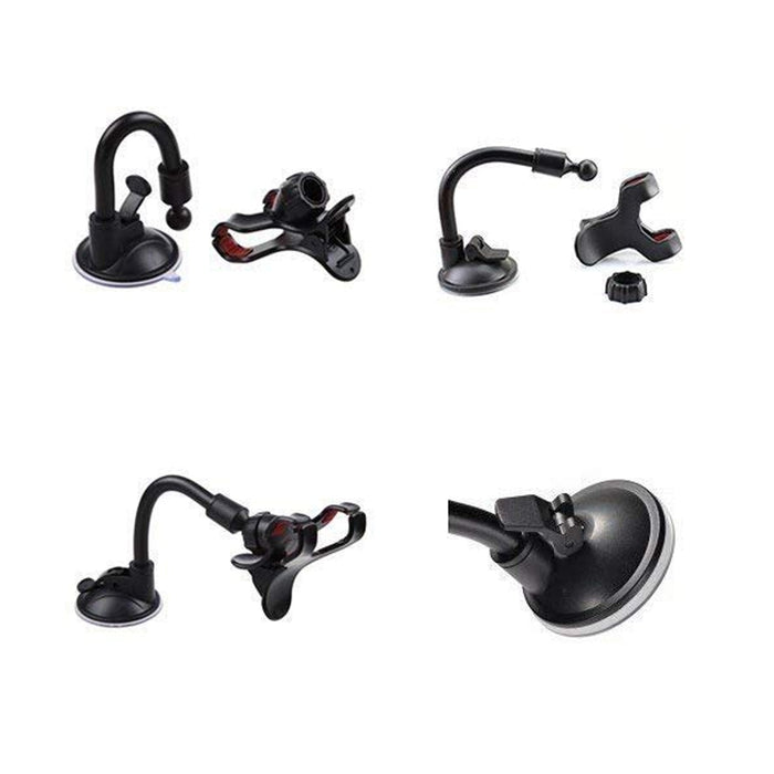 0282B Flexible Mobile Stand Multi Angle Adjustment with 360 Degree Adjustment For Car & Home Use Mobile Stand DeoDap