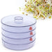 070 Plastic 4 Compartment Sprout Maker, White Your Brand