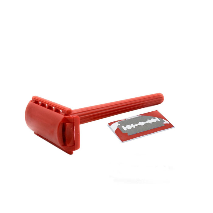 6008 Shaving Razor for Men Blade Razor with Plastic Grip Handle (With Card Packing) DeoDap