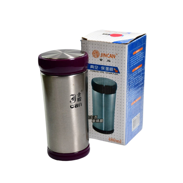 6457 480ML PLAIN PRINT STAINLESS STEEL WATER BOTTLE FOR OFFICE, HOME, GYM, OUTDOOR TRAVEL HOT AND COLD DRINKS. DeoDap