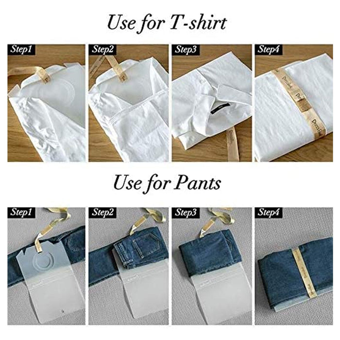 4026 DressBook T Shirt Folder Soft Bendable Folding Board Clothes Folder Storage Organizer ( 5 pcs ) DeoDap