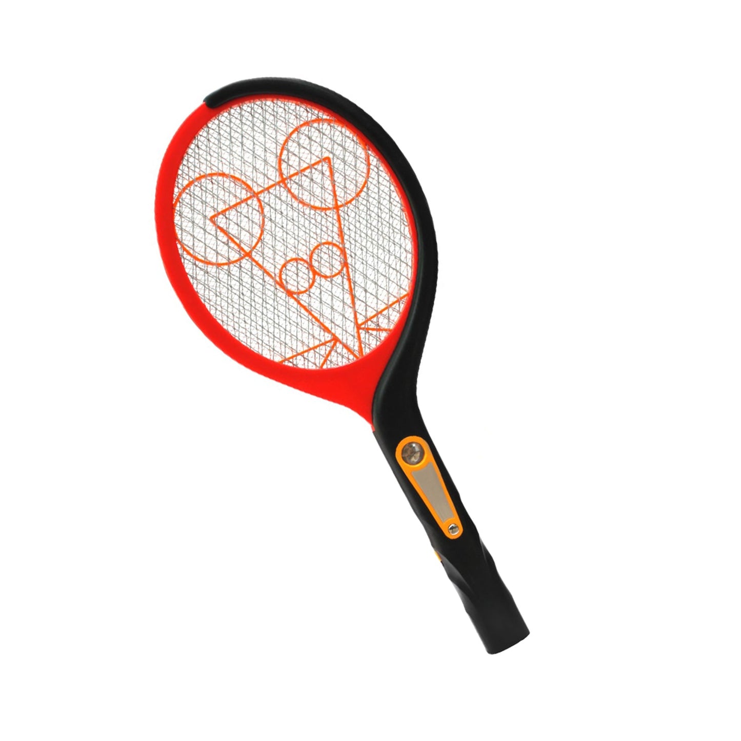 Rechargeable bug zapper racquet with LED feature