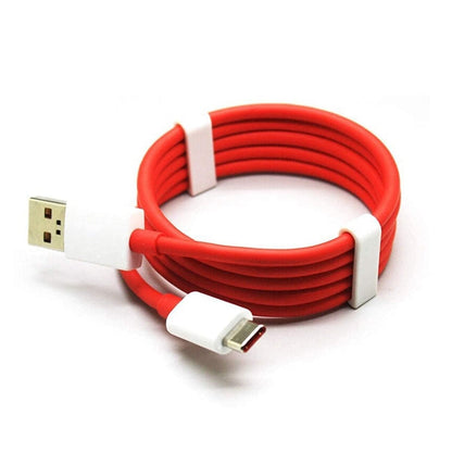 USB Type C cable in red for quick charging