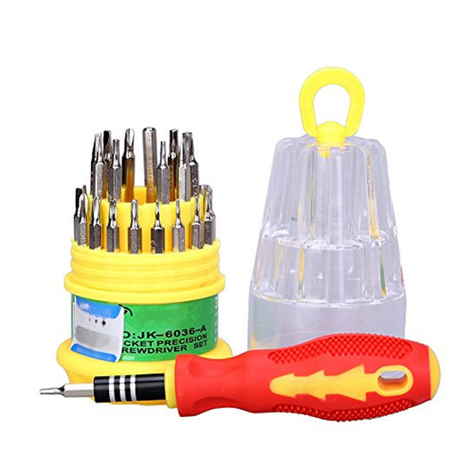 31 in 1 magnetic screwdriver tool kit for repairs.