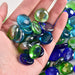 4980 Glass Gem Stone, Flat Round Marbles Pebbles for Vase Fillers, Attractive pebbles for Aquarium Fish Tank. DeoDap