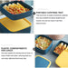 2838A BLUE DOUBLE-LAYER PORTABLE LUNCH BOX STACKABLE WITH CARRYING HANDLE AND SPOON LUNCH BOX , Bento Lunch Box DeoDap