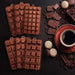 7614 Silicone Food Grade Reusable Non-Stick Multi Shape 15 Cavity Chocolate Mold DeoDap