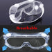 0509 Safety Goggles, Technic Safety Goggles Protection for Classroom Home & Workplace Prevent The Impact of Dust Droplets Gas Protection Glass DeoDap