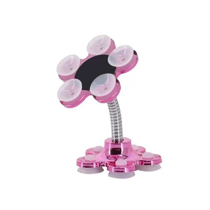 0637A Phone Holder, 360°Rotatable Phone Stand Multi-Function Double-Sided Suction Cup Mobile Phone Holder DeoDap