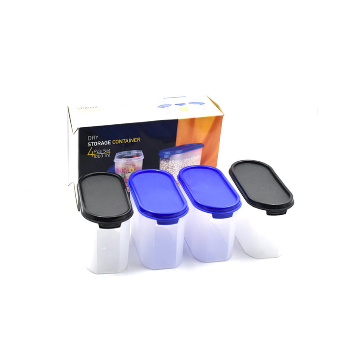 2622 Kitchen Storage Container for Multipurpose Use (1000ml) (Pack of 4) DeoDap