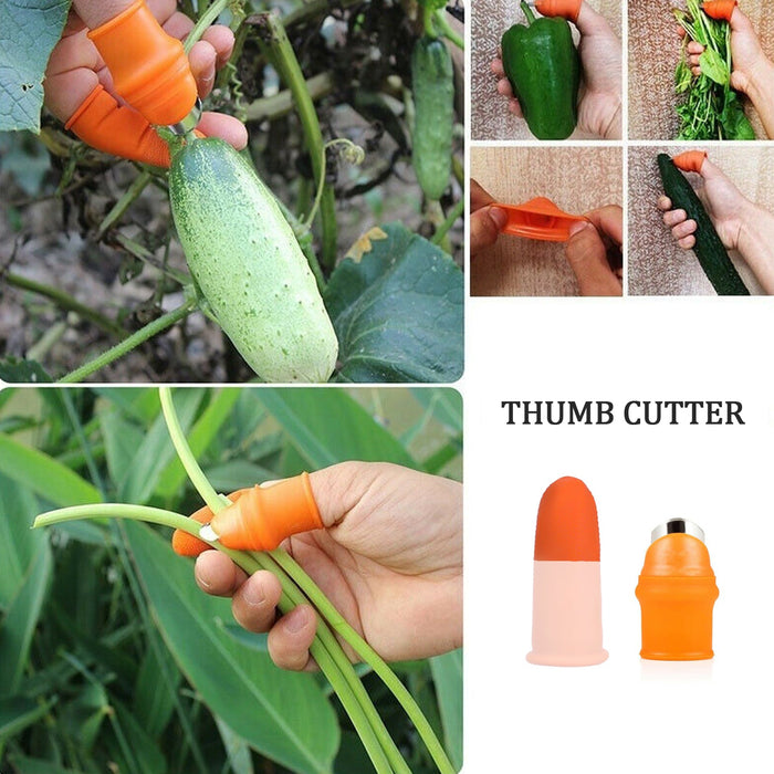 2766 Vegetable Thumb Cutter and tool 5pc Set with effective sharp cutting blade System DeoDap