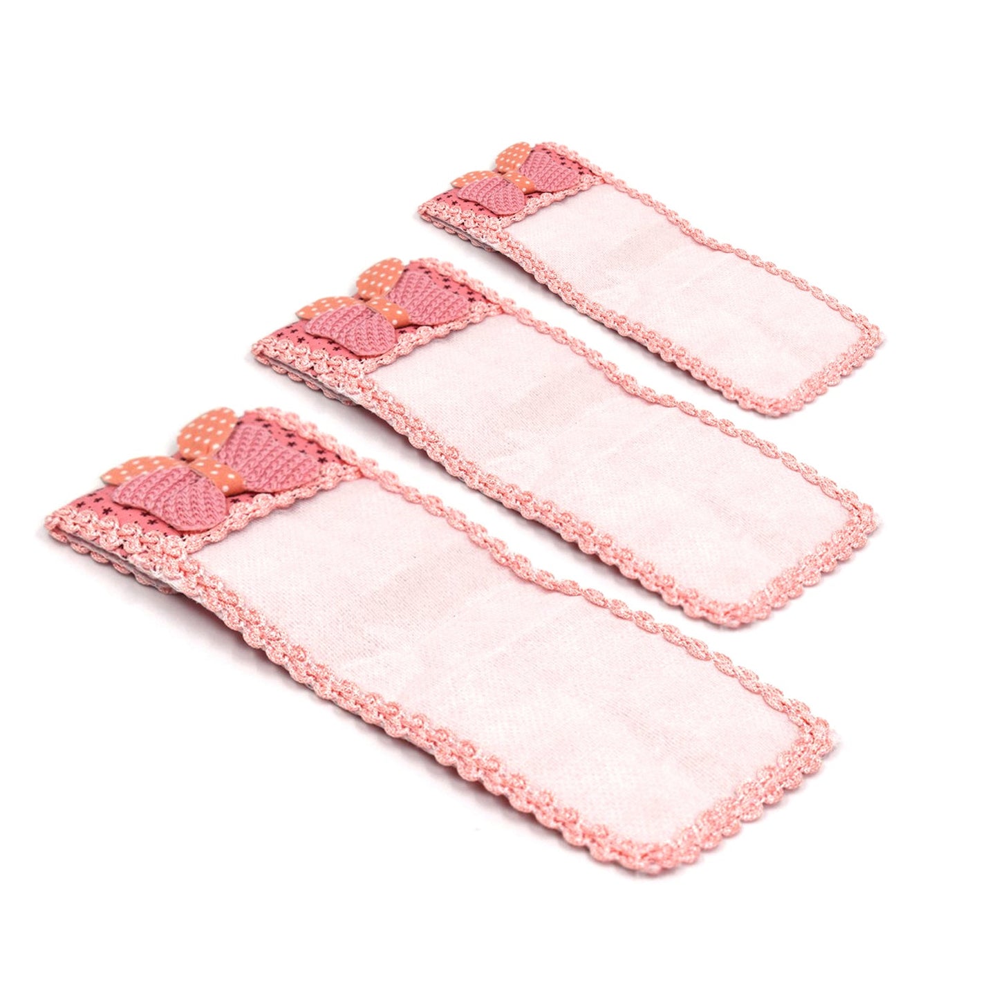 Three-piece remote cover set with bow knot for dust protection