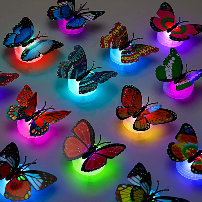 6278 The Butterfly 3D Night Lamp Comes with 3D Illusion Design Suitable for Drawing Room, Lobby. DeoDap
