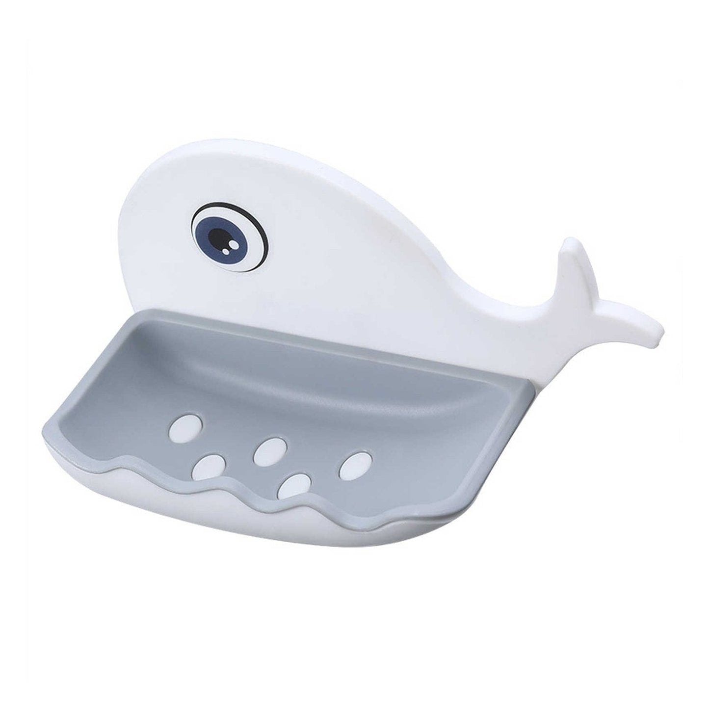 Fish-shaped soap bar holder, double-layer, wall rack