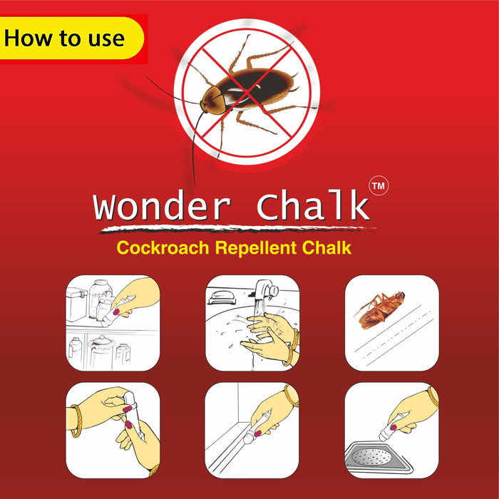 1315 Cockroaches Repellent Chalk Keep Cockroach Away (Pack of 12) DeoDap