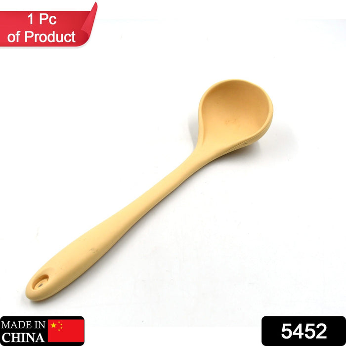 1pc Small Silicone Ladle Spoon, High Heat Resistant Soup Ladle Scoop With  Solid Coating Handle, Easy To Clean And Dishwasher Safe, Kitchen Supplies