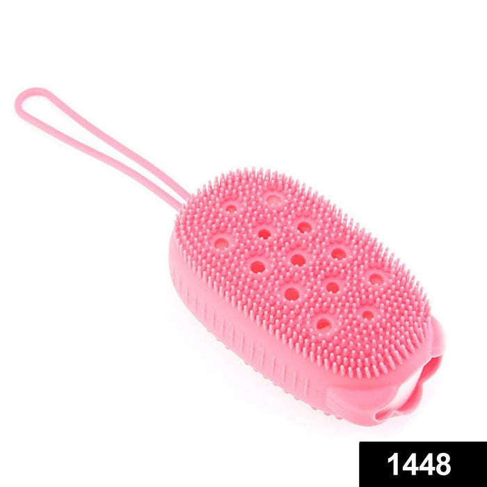 1448 Silicone Bubble Bath SPA Super Soft Body Scrubbing Brush DeoDap
