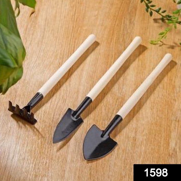 1598 Kid's Garden Tools Set of 3 Pieces (Trowel, Shovel, Rake) DeoDap