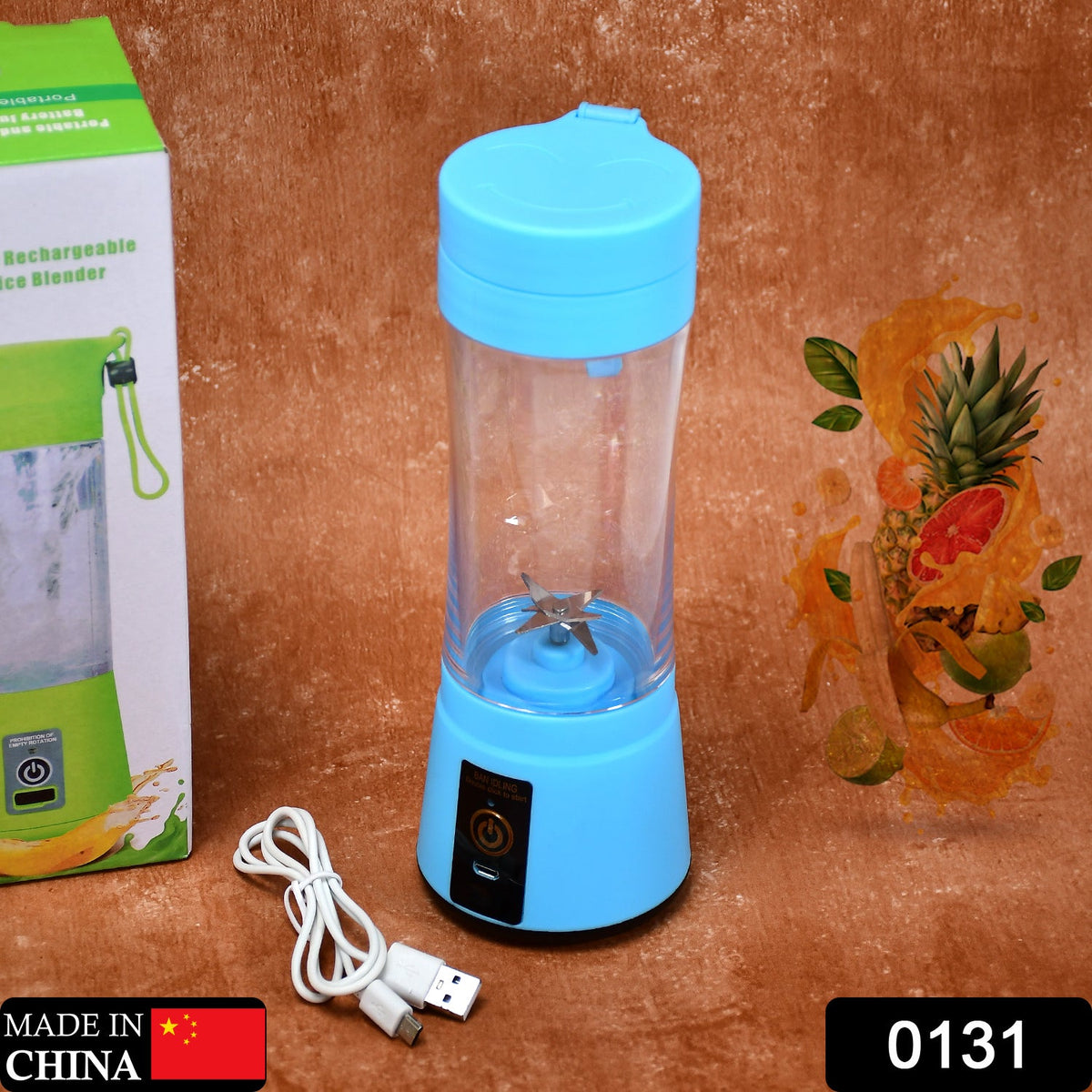 Dabster Portable USB Rechargeable 6-Blade Juicer Blender - Image 2