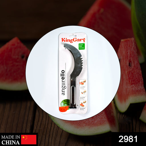 2981 Watermelon Cantaloupe Slicer Stainless Steel Knife Corer Fruit Vegetable - Tools Kitchen Gadgets Melon Slicer Cutter Melon Fruit DeoDap