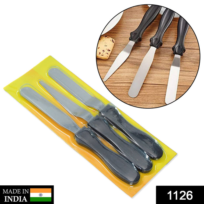 1126 Multi-function Cake Icing Spatula Knife - Set of 3 Pieces DeoDap