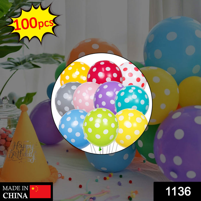 1136 Balloon Pack for Birthday Party Decoration & Occasions (100pack) DeoDap