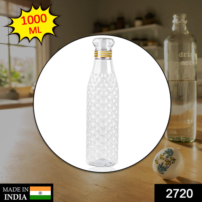 2720 Dimond Cut Water Bottle used by kids, children’s and even adults for storing and drinking water throughout travelling to different-different places and all. DeoDap