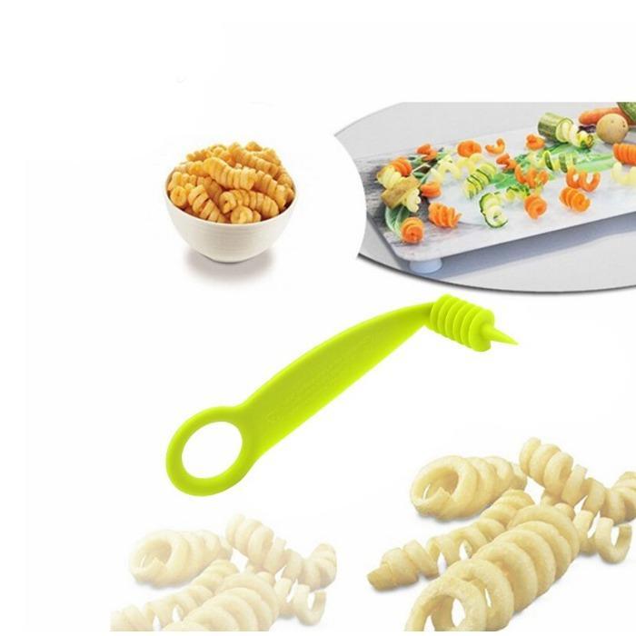 2013 Kitchen Plastic Vegetables Spiral Cutter / Spiral Knife / Spiral Screw Slicer DeoDap