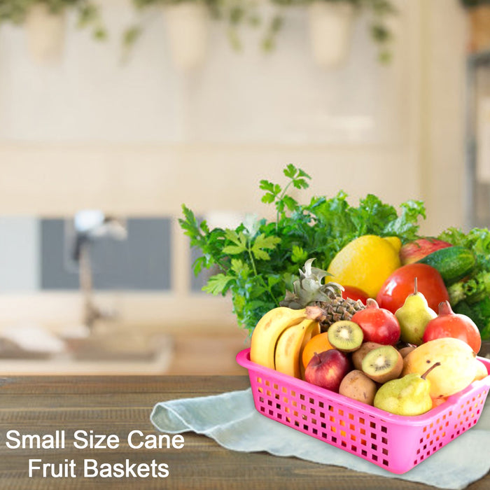 2481 Plastic Small Size Cane Fruit Baskets DeoDap