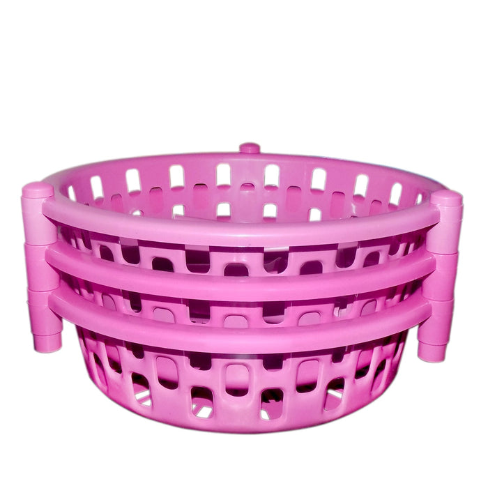 Round Multipurpose Plastic Storage Rack Organiser — DeoDap