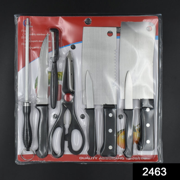 2463 8 Piece Kitchen Knife Set for Kitchen DeoDap