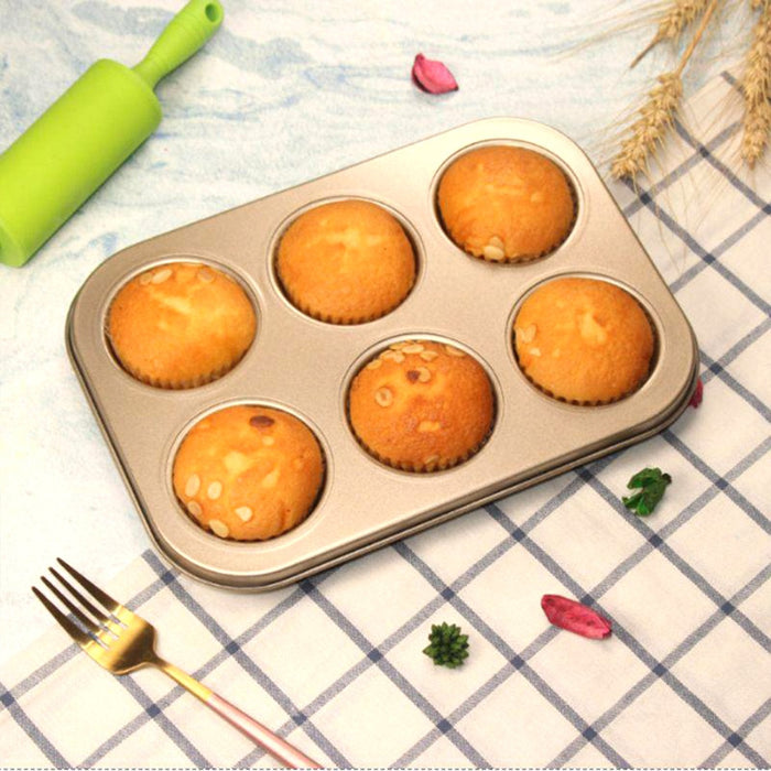 2573 Round Shape Carbon steel Muffin Cupcake Mould — Deodap