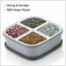 2031H Plastic 4 Sections Multipurpose Dry Fruit/ Chocolates/Mouth Freshener/Sweet Box Set | Serving Tray. DeoDap