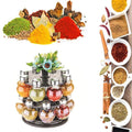 Revolving Spice Rack – 16-Jar Plastic Set | Tidy Table