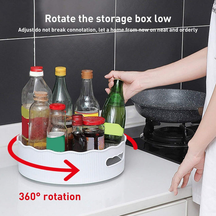 2939 360 Degree Rotating Kitchen Organizer Trolley For Storage / Revol ...
