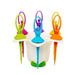 2046 Dancing Doll Fruit Fork Cutlery Set with Stand Set of 6. DeoDap