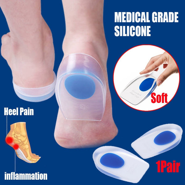 1413 Gel Heel cups Silicon Heel Pad for Heel Ankle Pain DeoDap