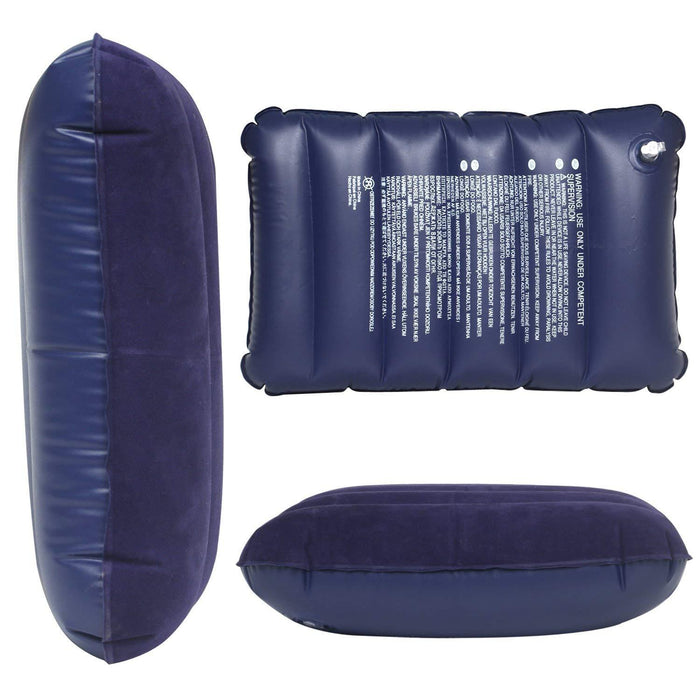 510 Velvet Air Inflatable Travel Pillow (Blue) DeoDap