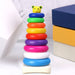 8015 Plastic Baby Kids Teddy Stacking Ring Jumbo Stack Up Educational Toy 9pc DeoDap