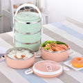 Stainless Steel Lunch Box – 3-Layer Insulated Hot Food Carrier | Lunchie Bunchie