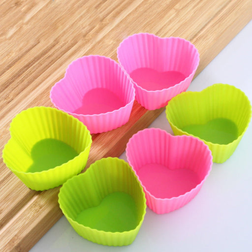 0798A Silicone Loving Heart Shaped Baking Mold Fondant Cake Tool Chocolate Candy Cookies Pastry Soap Moulds DeoDap